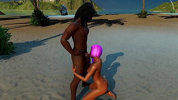 3D beach sex part 1