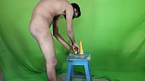Desi Gay boy sitting on dildo and ass fuck