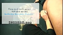 German Blonde with glasses getting fucked